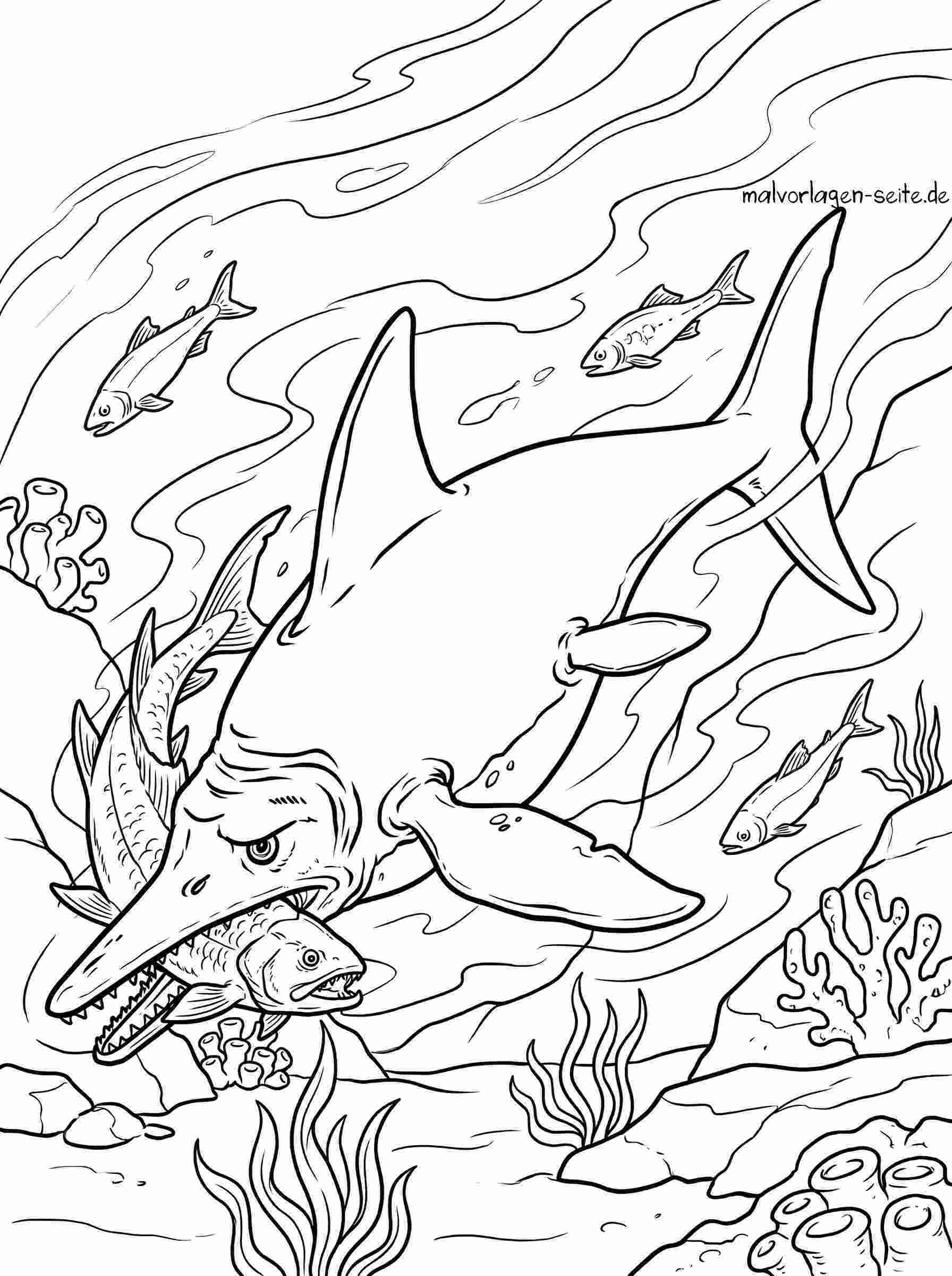 Malvorlage Ichthyosaurus