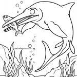 Malvorlage Ichthyosaurus