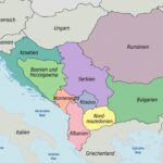 Landkarte der Balkan Staaten Politsche Landkarte der Balkanstaaten