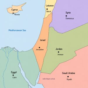 Political Map of Israel