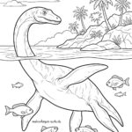 Malvorlage Plesiosaurus 