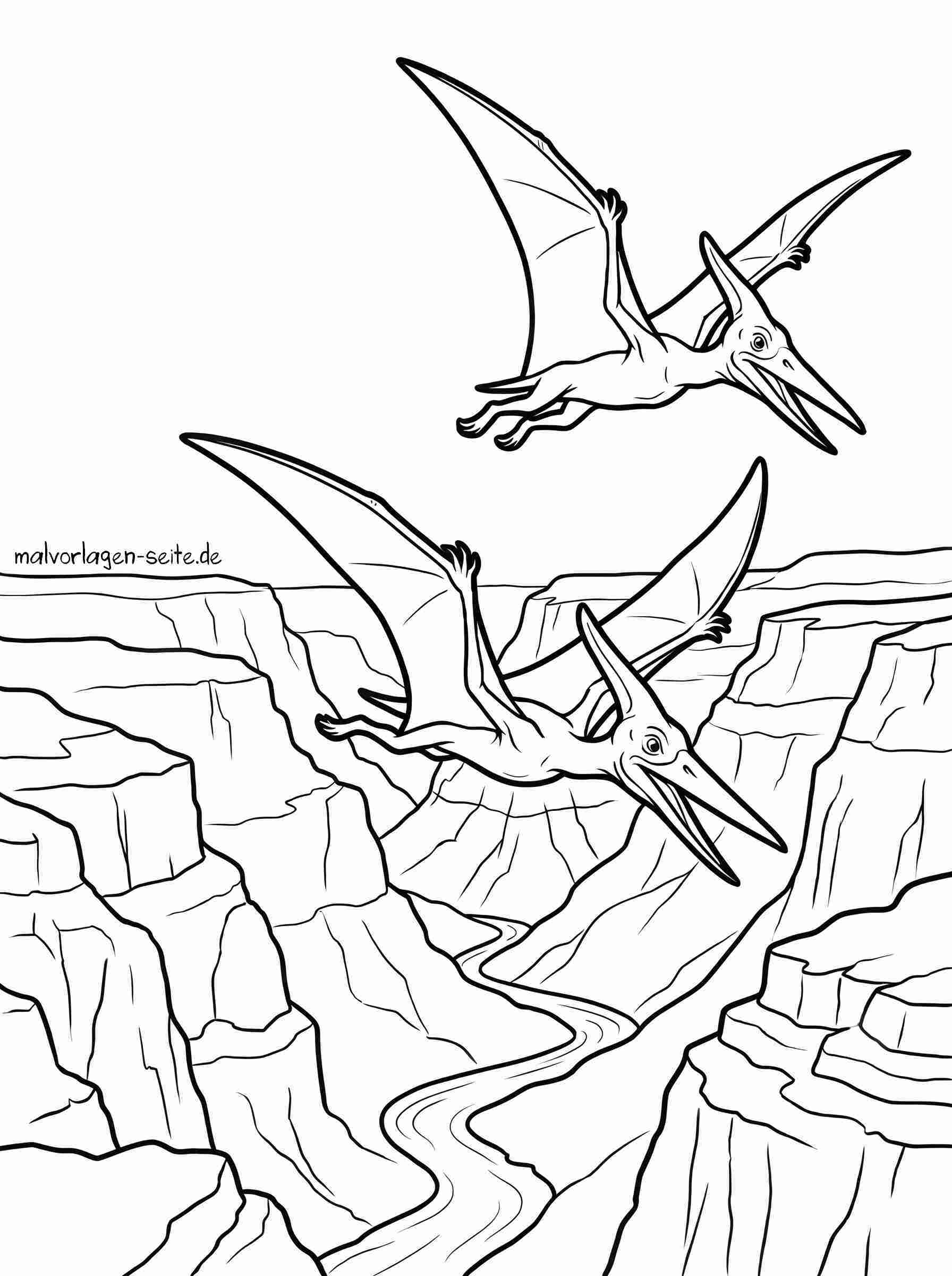 Malvorlage Pteranodon