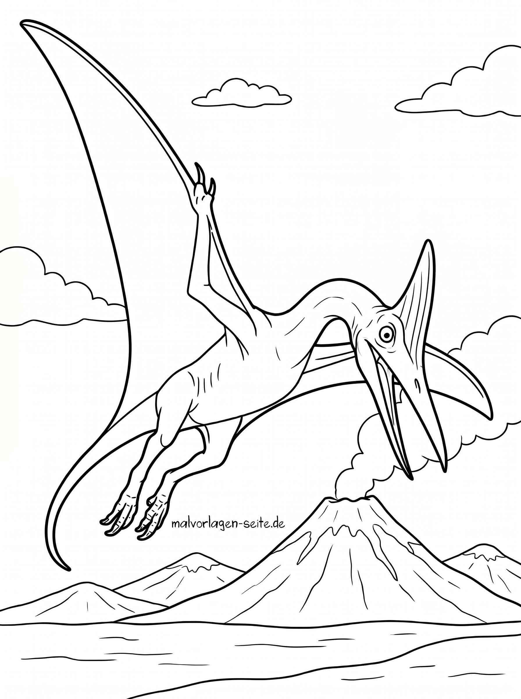 Malvorlage Pterodactylus