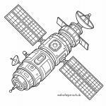 Malvorlage Satellit Malvorlage Satellit