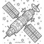 Malvorlage Satellit Malvorlage Satellit