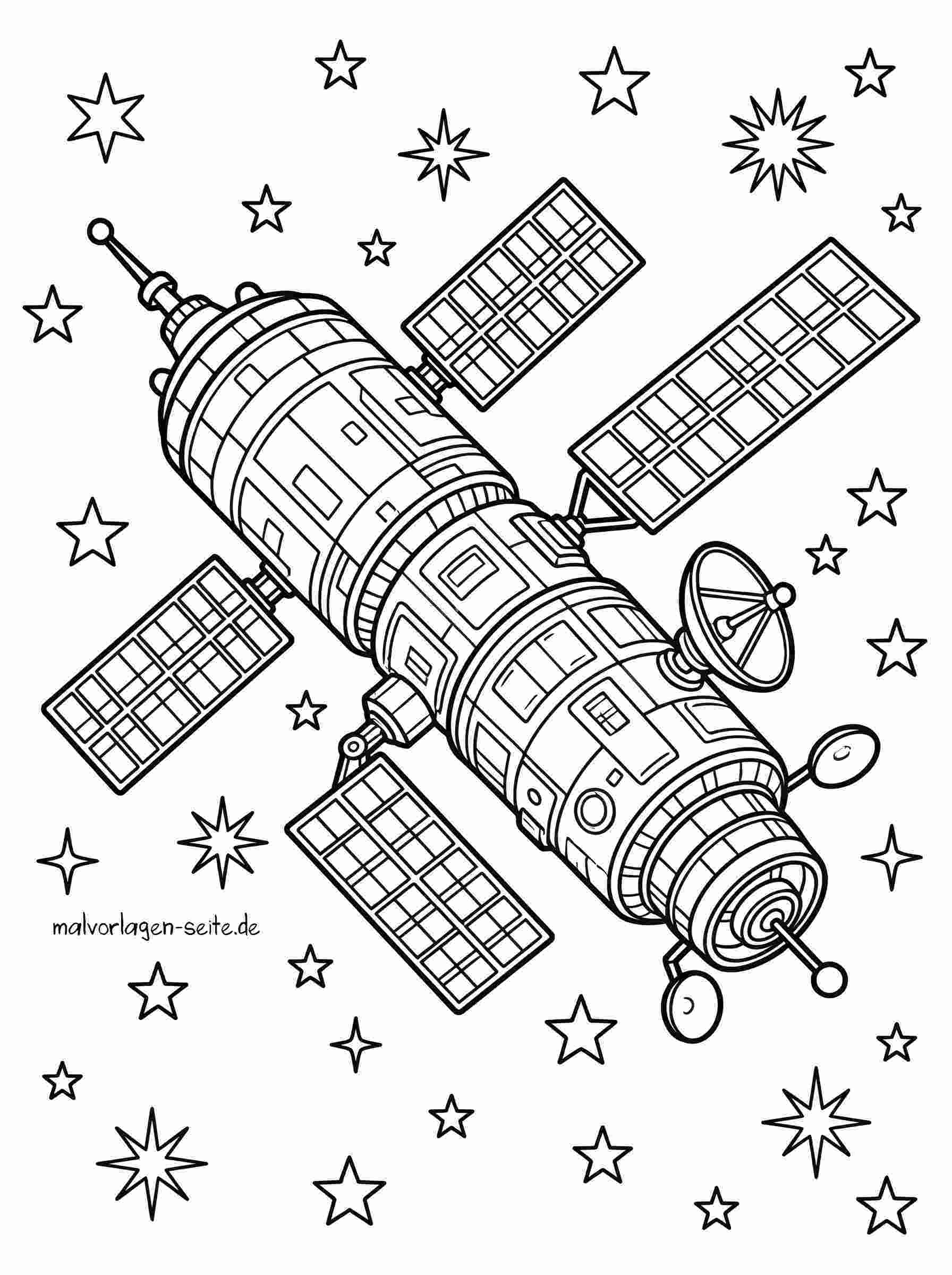 Malvorlage Satellit