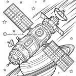 Malvorlage Satellit