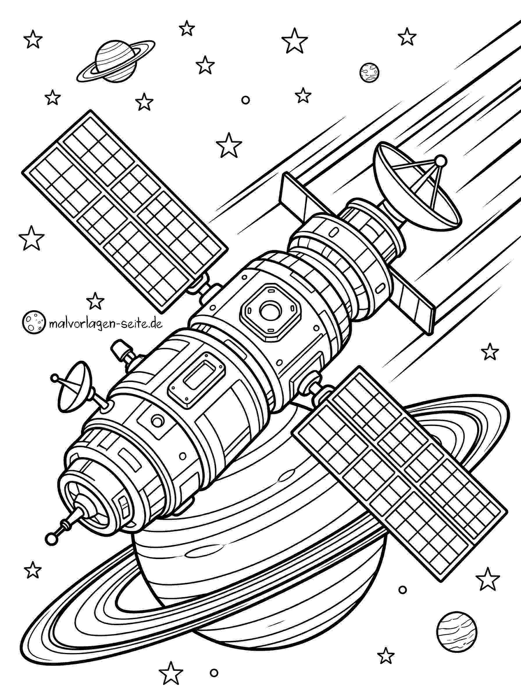 Malvorlage Satellit
