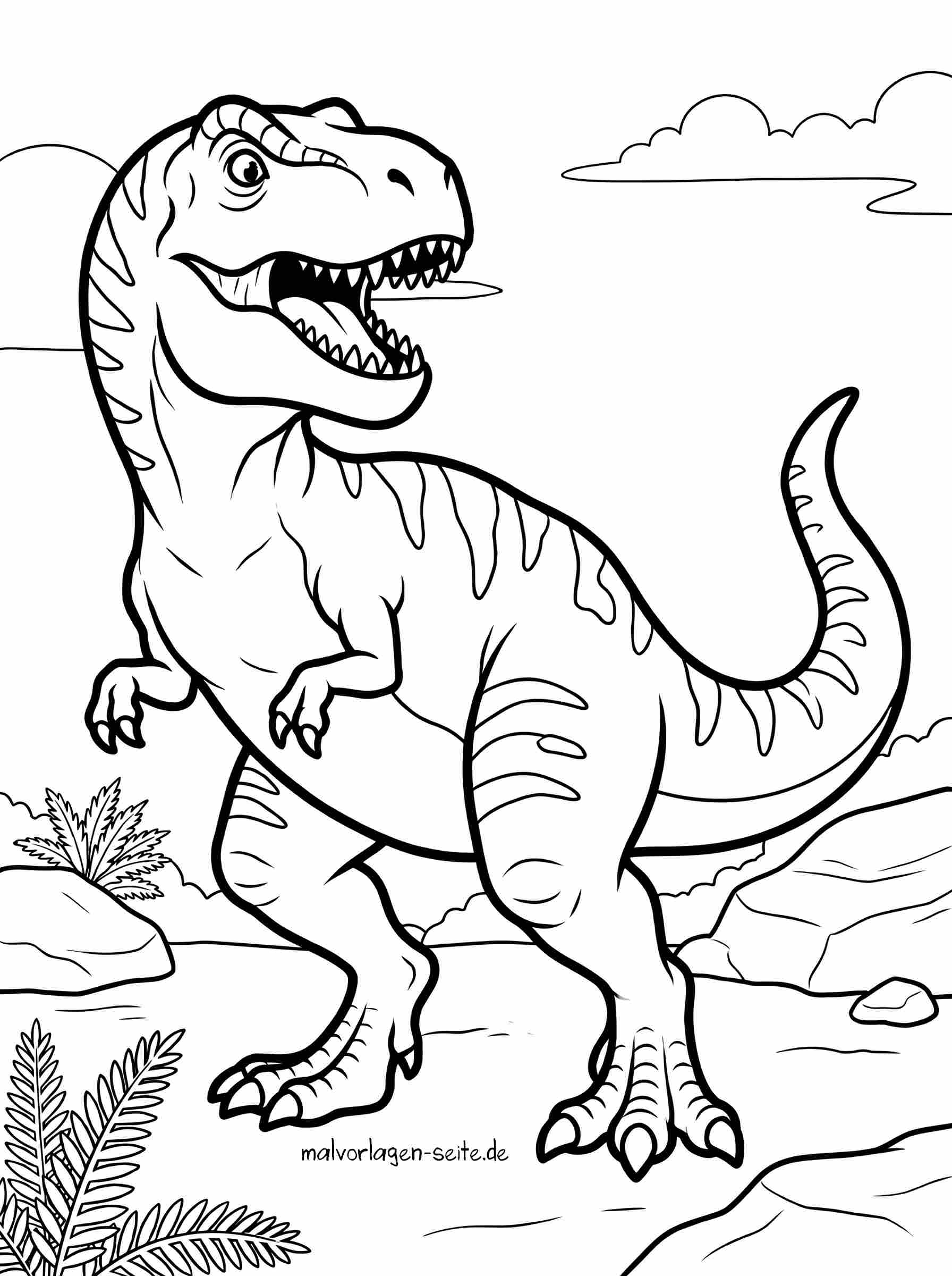 Malvorlage T-Rex