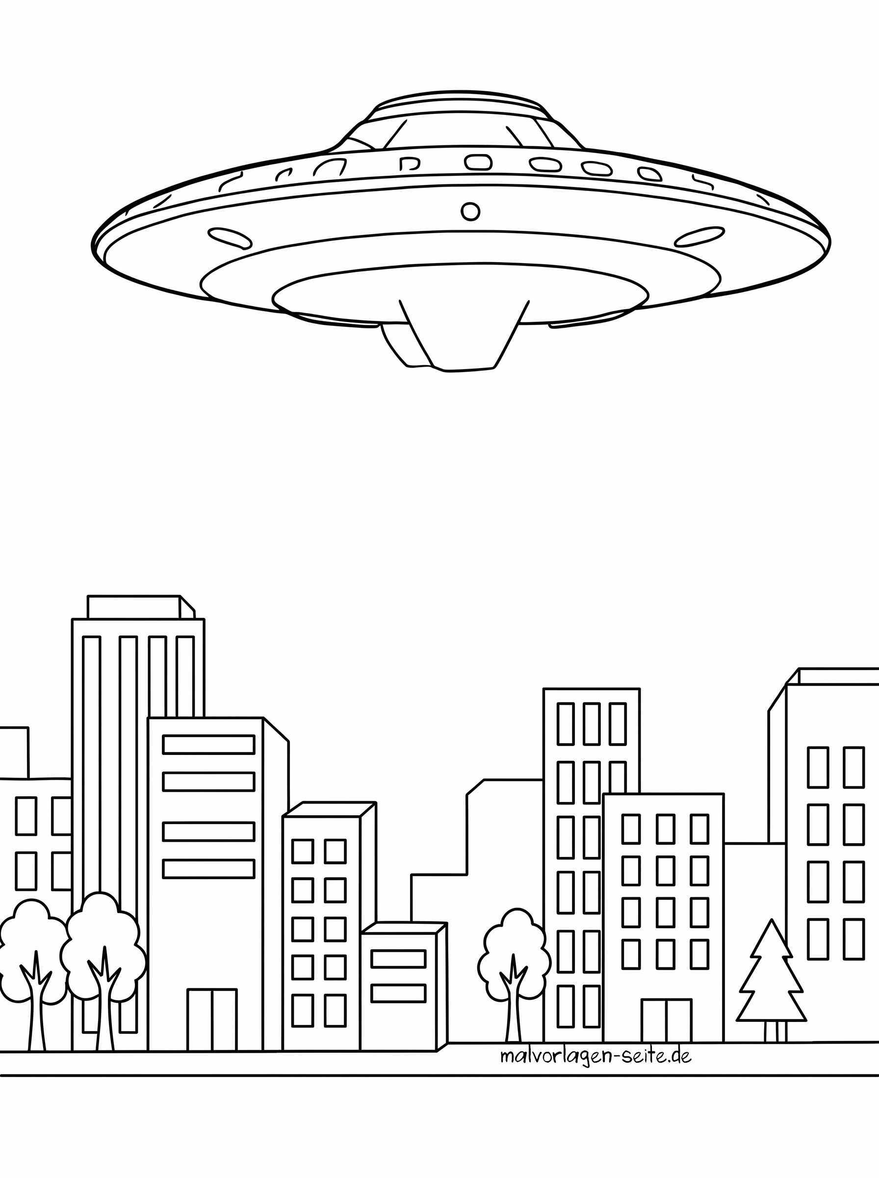 Malvorlage Ufo