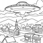 Malvorlage UFO Malvorlage Ufo