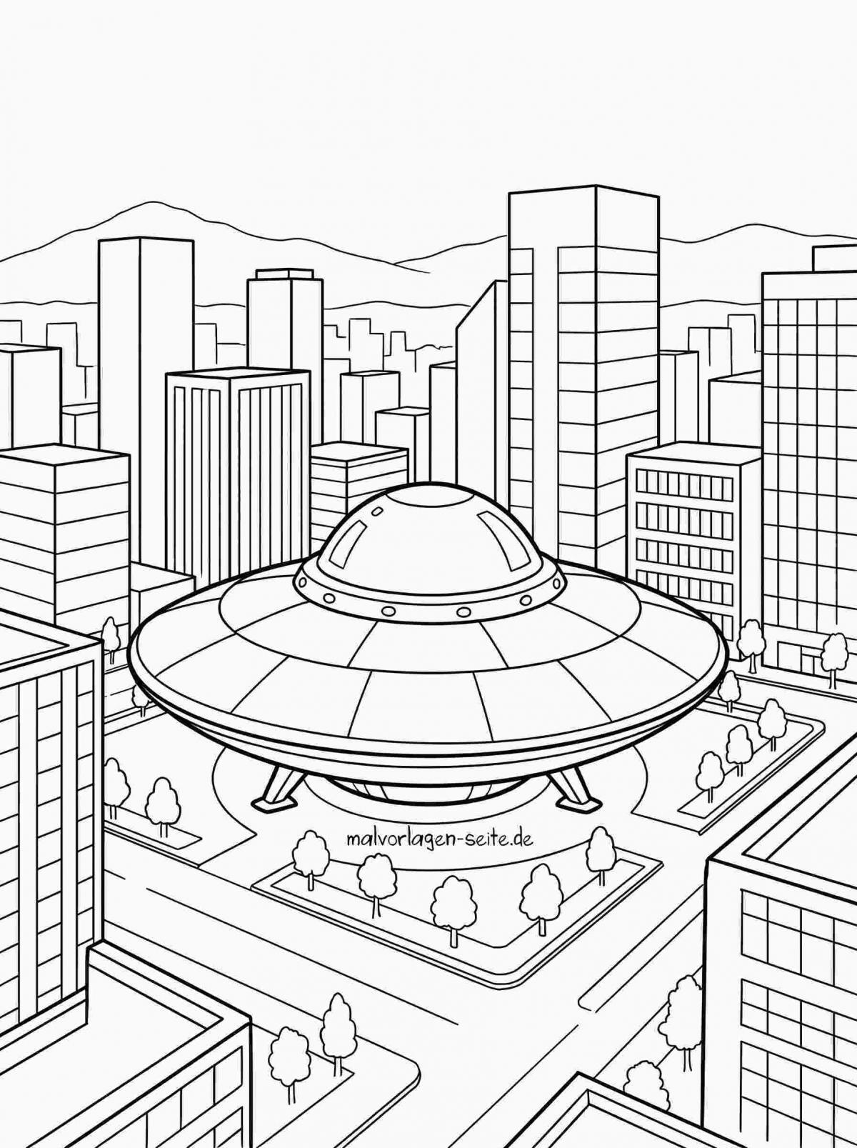 Malvorlage Ufo