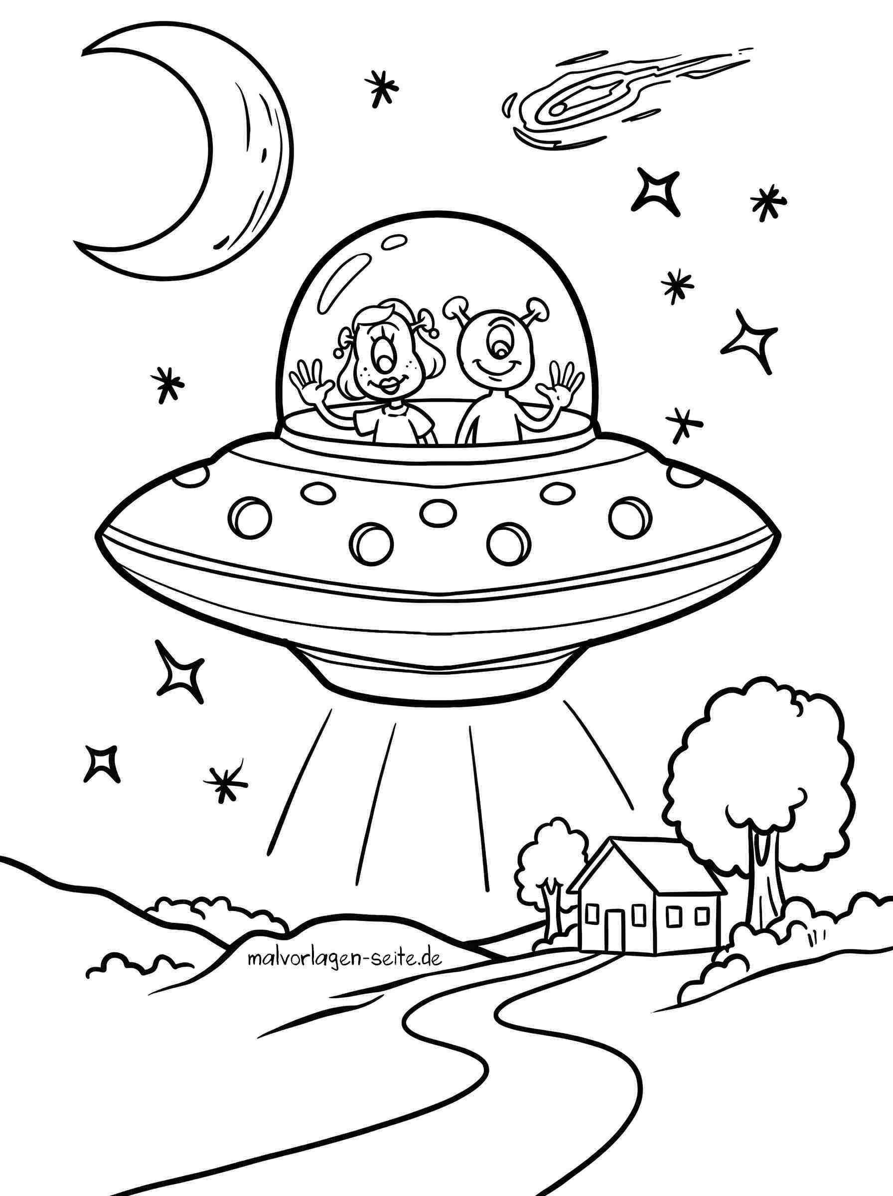 Malvorlage Ufo