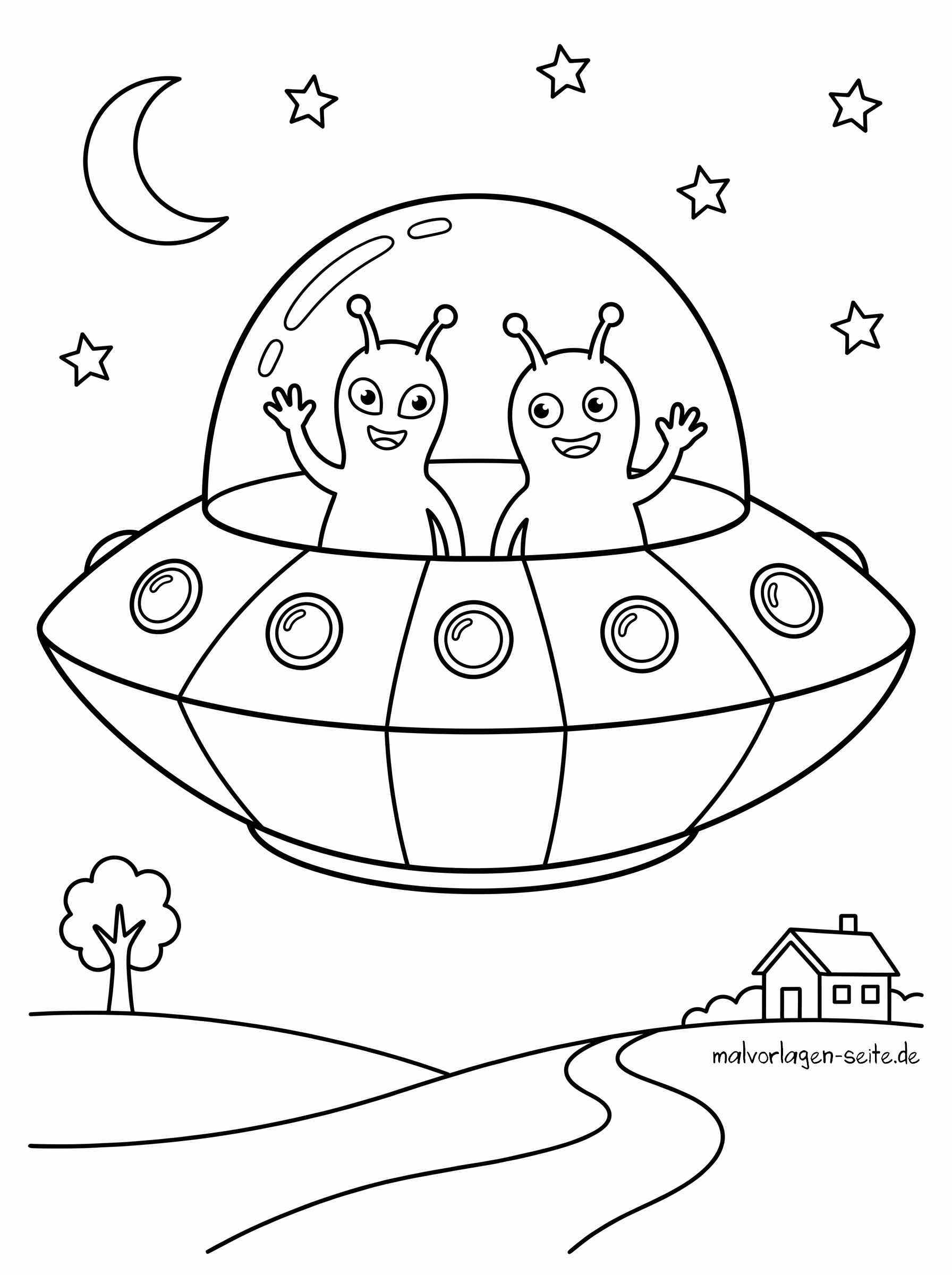 Malvorlage Ufo