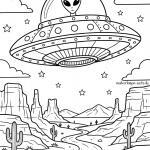 Malvorlage UFO