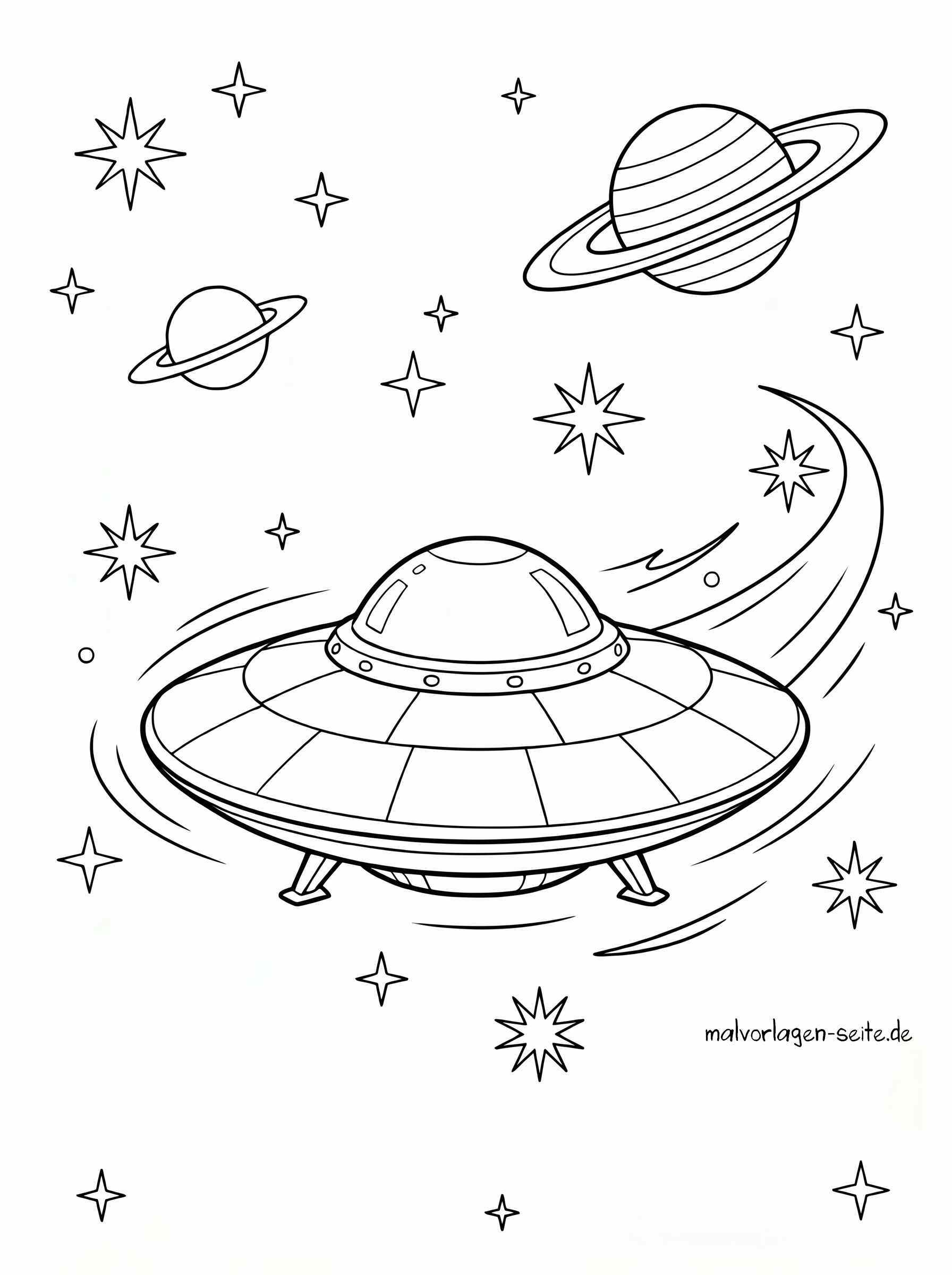 Malvorlage UFO