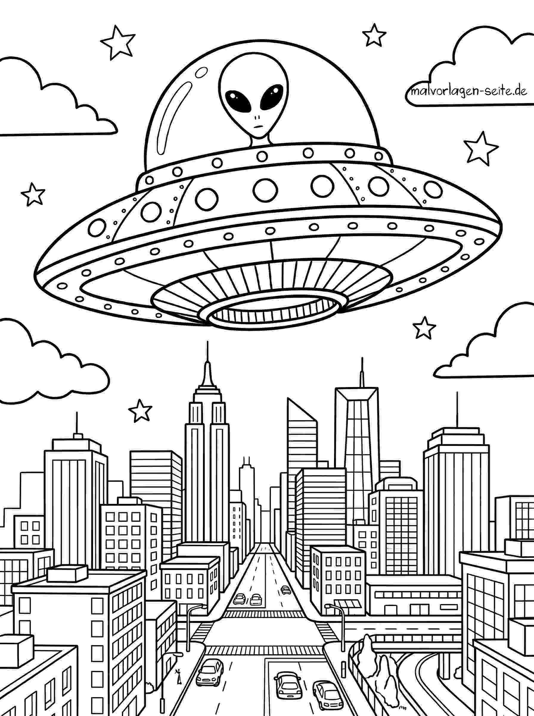 Malvorlage UFO