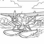 Malvorlage Wasserflugzeug Wasserflugzeug ausmalen