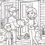Malvorlage Paketbote Malvorlage Paketbote