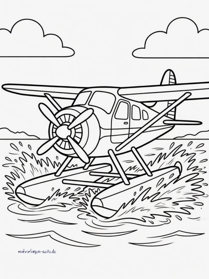 Malvorlage Wasserflugzeug Malvorlage Wasserflugzeug